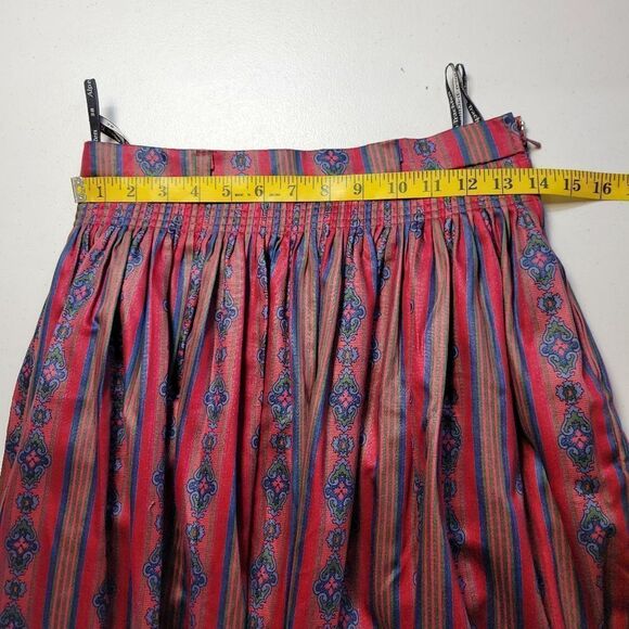 Alpen Trachten Dirndl Vintage German Alpine Traditional Pleated Skirt Cotton - Picture 13 of 14